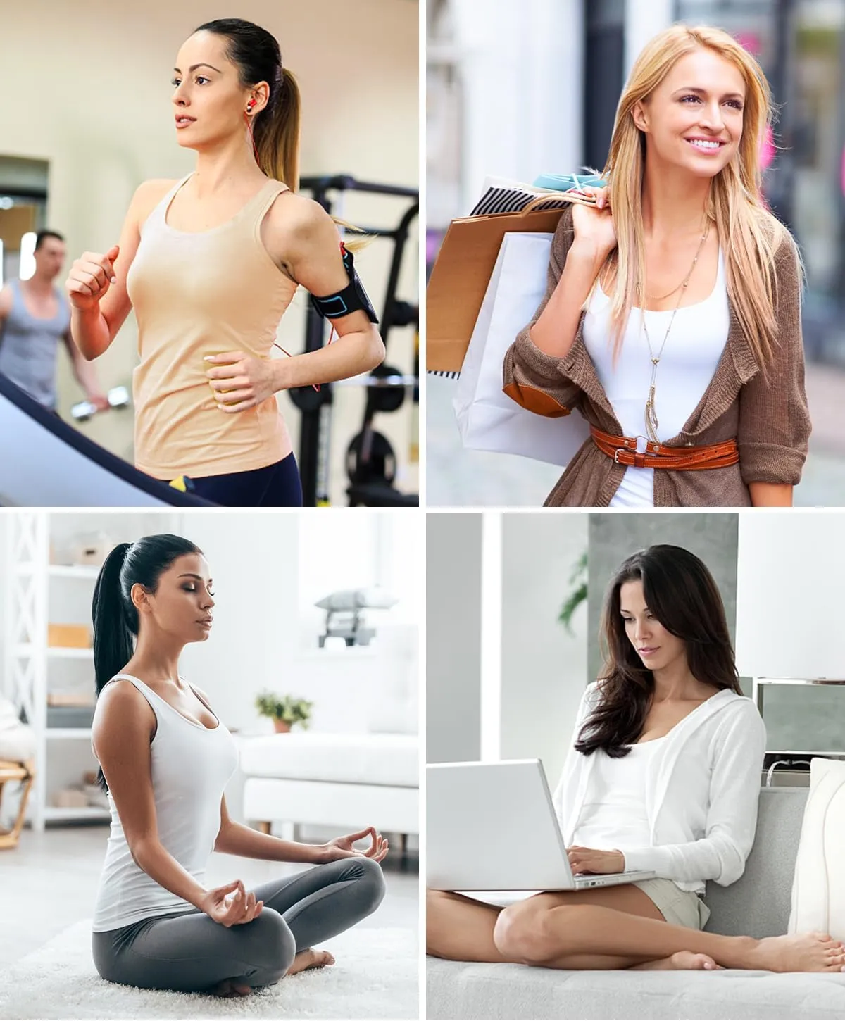 AMVELOP Tank Tops for Women Built in Bra Cotton Shelf Bra Tanks Layering Undershirts 2-3 Pack