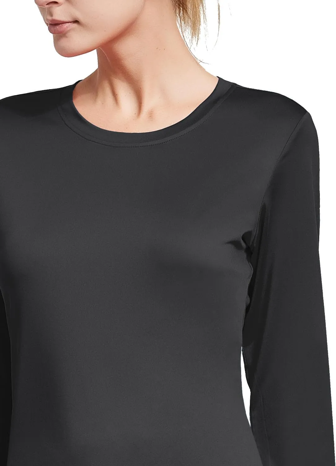 baleaf Long Sleeve Workout Tops for Women Running Athletic Shirts Active Quick Dry Lightweight Moisture Wicking
