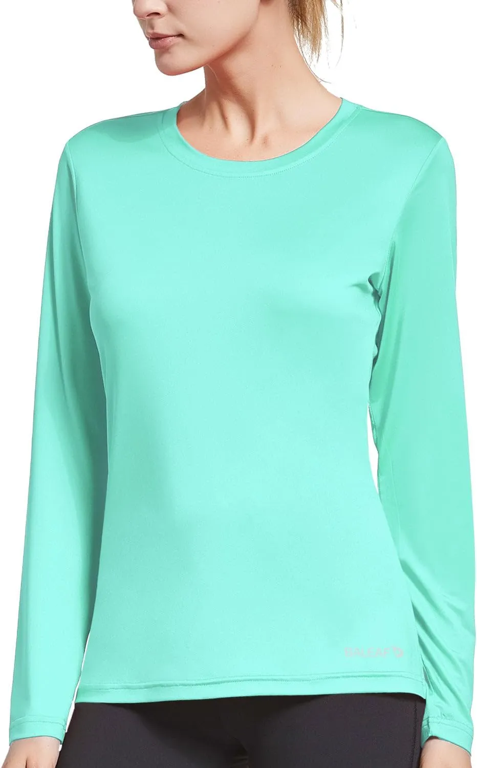 baleaf Long Sleeve Workout Tops for Women Running Athletic Shirts Active Quick Dry Lightweight Moisture Wicking