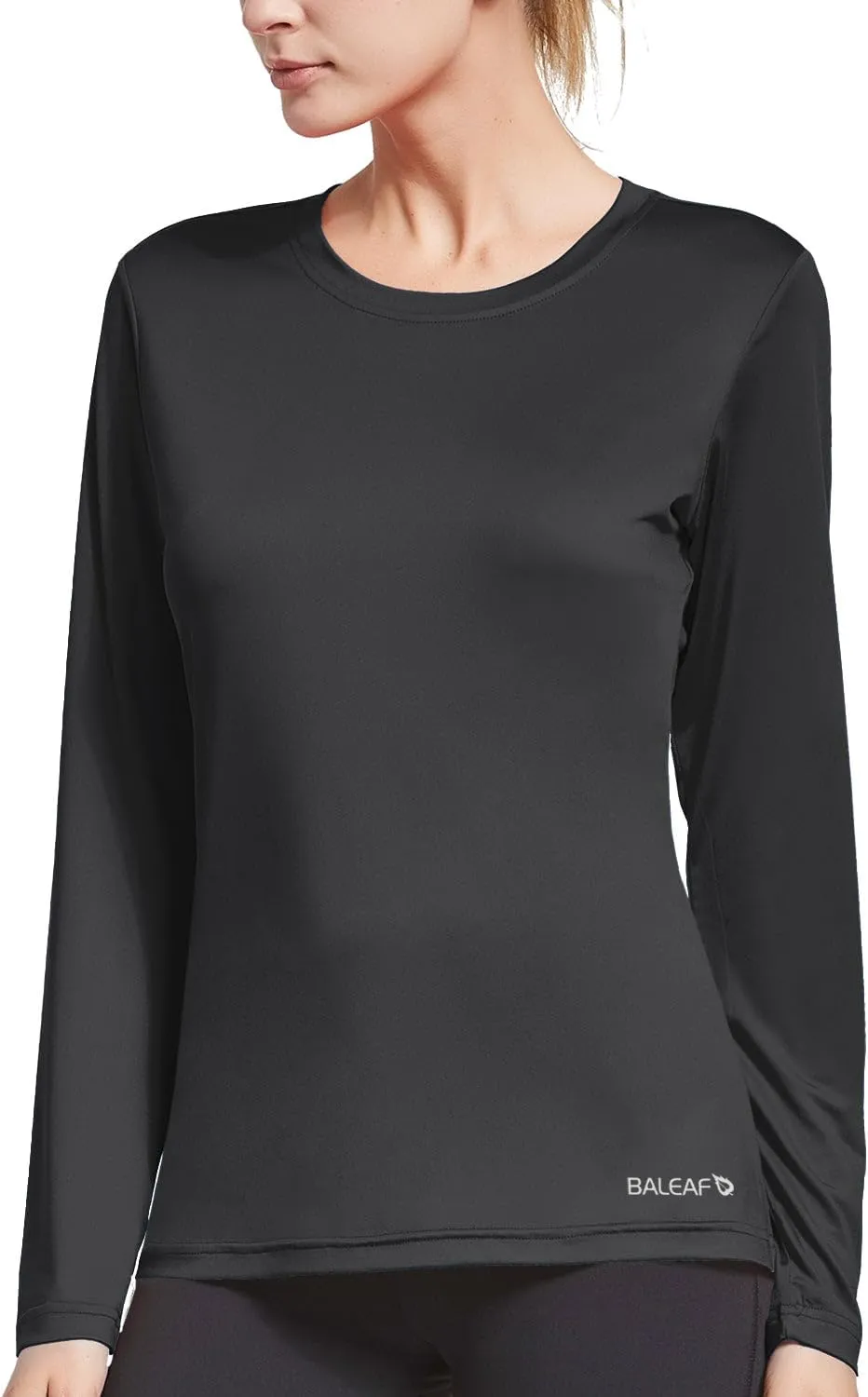 baleaf Long Sleeve Workout Tops for Women Running Athletic Shirts Active Quick Dry Lightweight Moisture Wicking