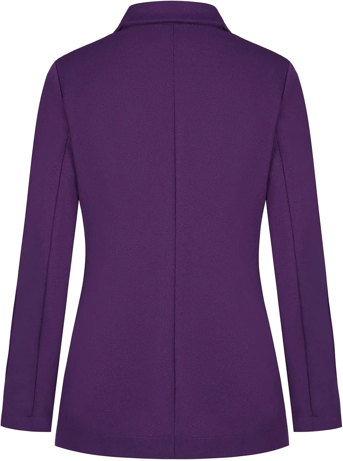 Blazers for Women Long Sleeve Button Front Blazer Notch Lapel Casual Work Office Suit Jackets with Pocket