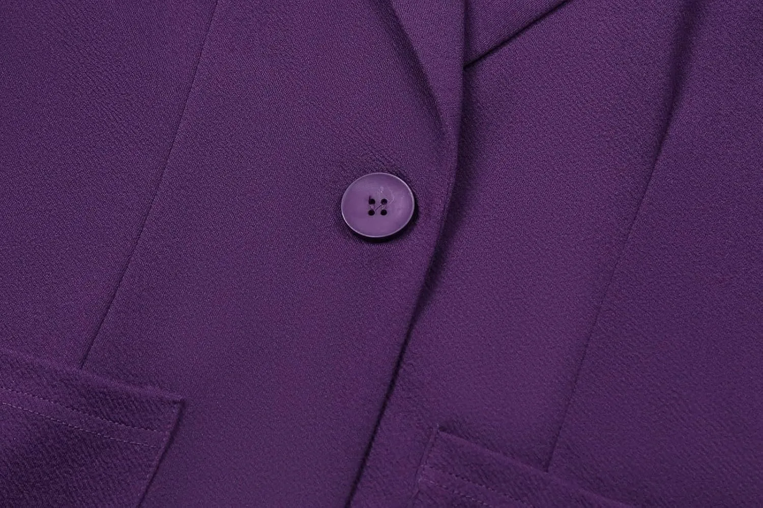 Blazers for Women Long Sleeve Button Front Blazer Notch Lapel Casual Work Office Suit Jackets with Pocket