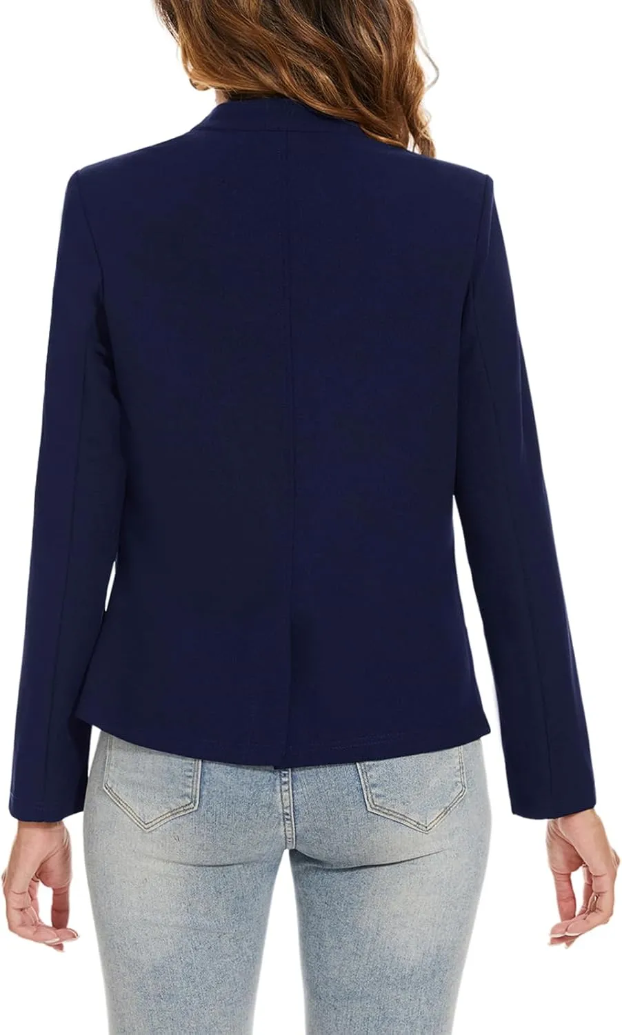 Blazers for Women Long Sleeve Notch Collar Blazer Button Front Casual Work Office Suit Jackets with Pockets