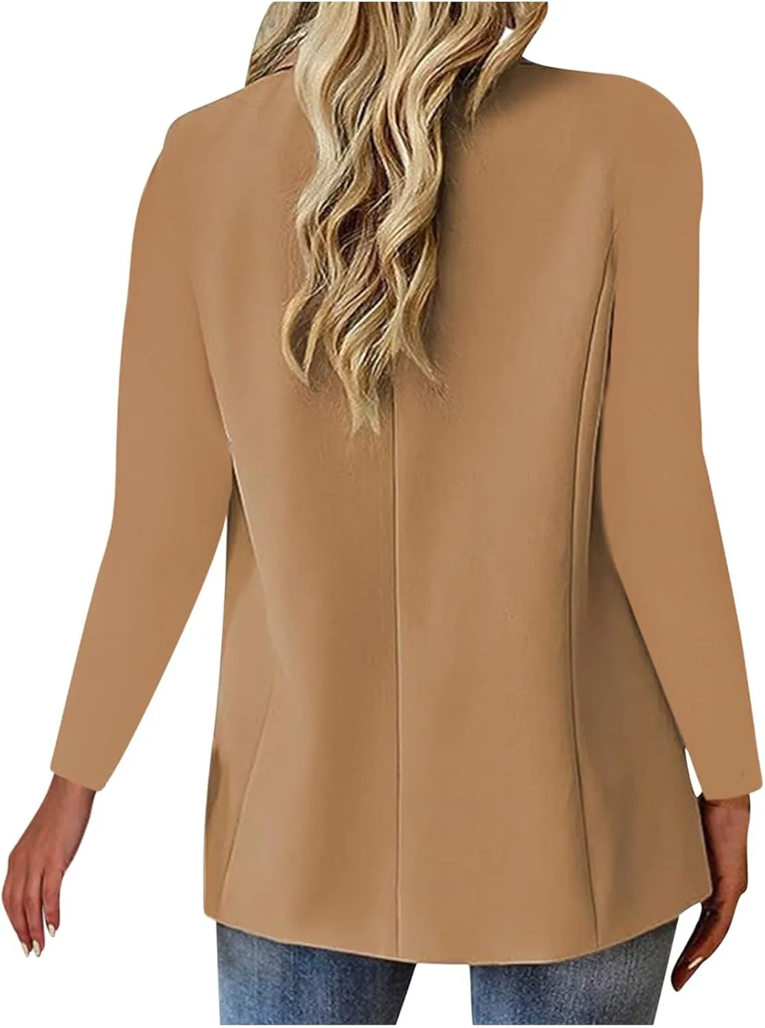 Blazers for Women Trendy Casual Work Office Suit Jacket Business Casual Button Down Long Sleeve Slim Womens Blazer
