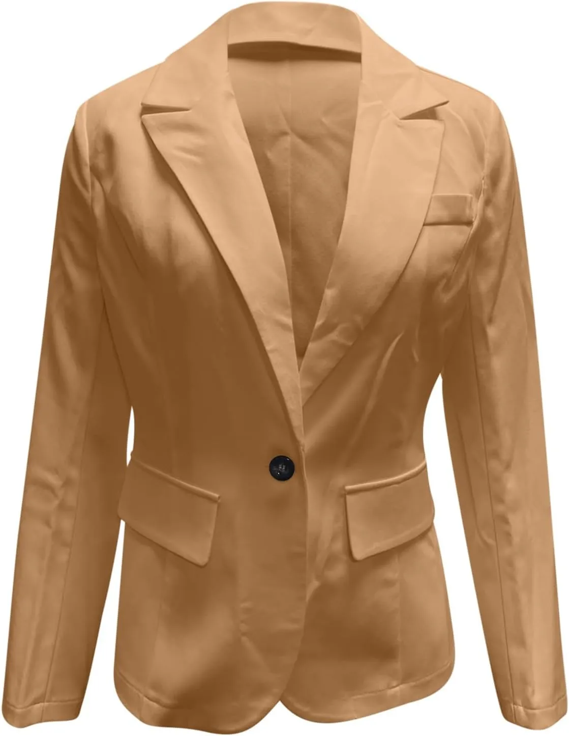 Blazers for Women Trendy Casual Work Office Suit Jacket Business Casual Button Down Long Sleeve Slim Womens Blazer