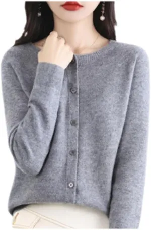 Cashmere Cardigans for Women,Cashmere Sweaters for Women,Cashmeres Button Front Long Sleeve Cardigan
