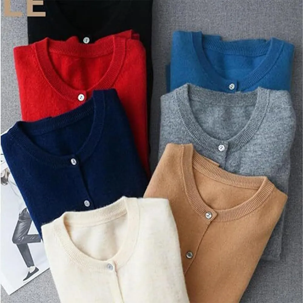 Cashmere Cardigans for Women,Cashmere Sweaters for Women,Cashmeres Button Front Long Sleeve Cardigan