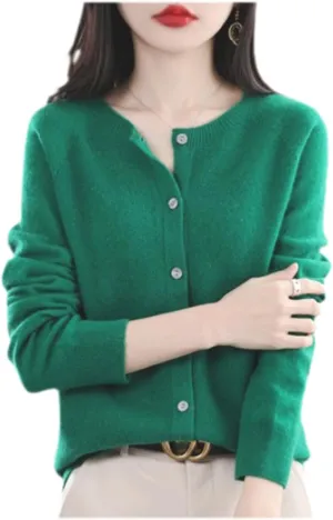 Cashmere Cardigans for Women,Cashmere Sweaters for Women,Cashmeres Button Front Long Sleeve Cardigan