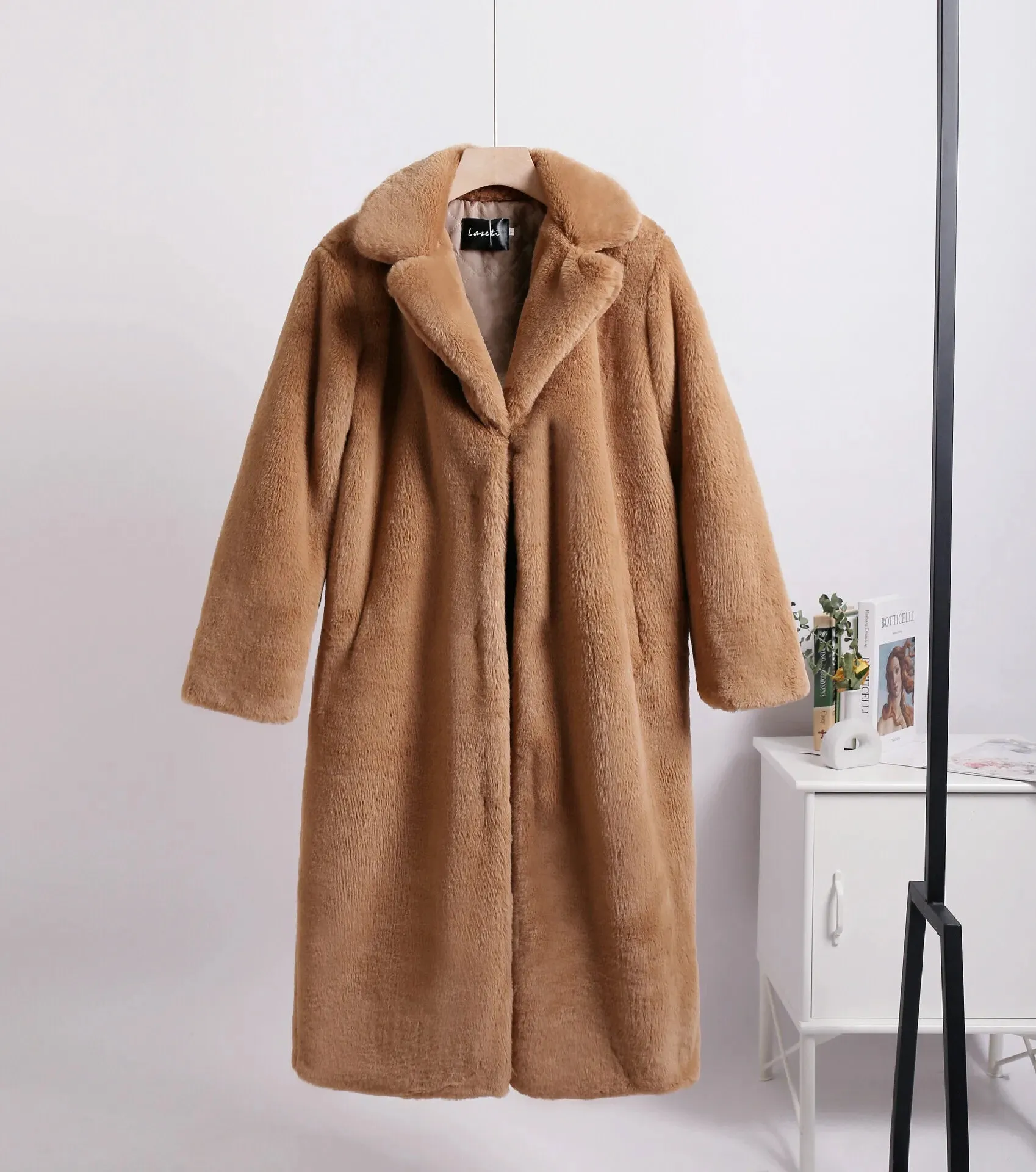 Celia Faux Fur Long Coat-Luxe Winter & Occasion Outerwear