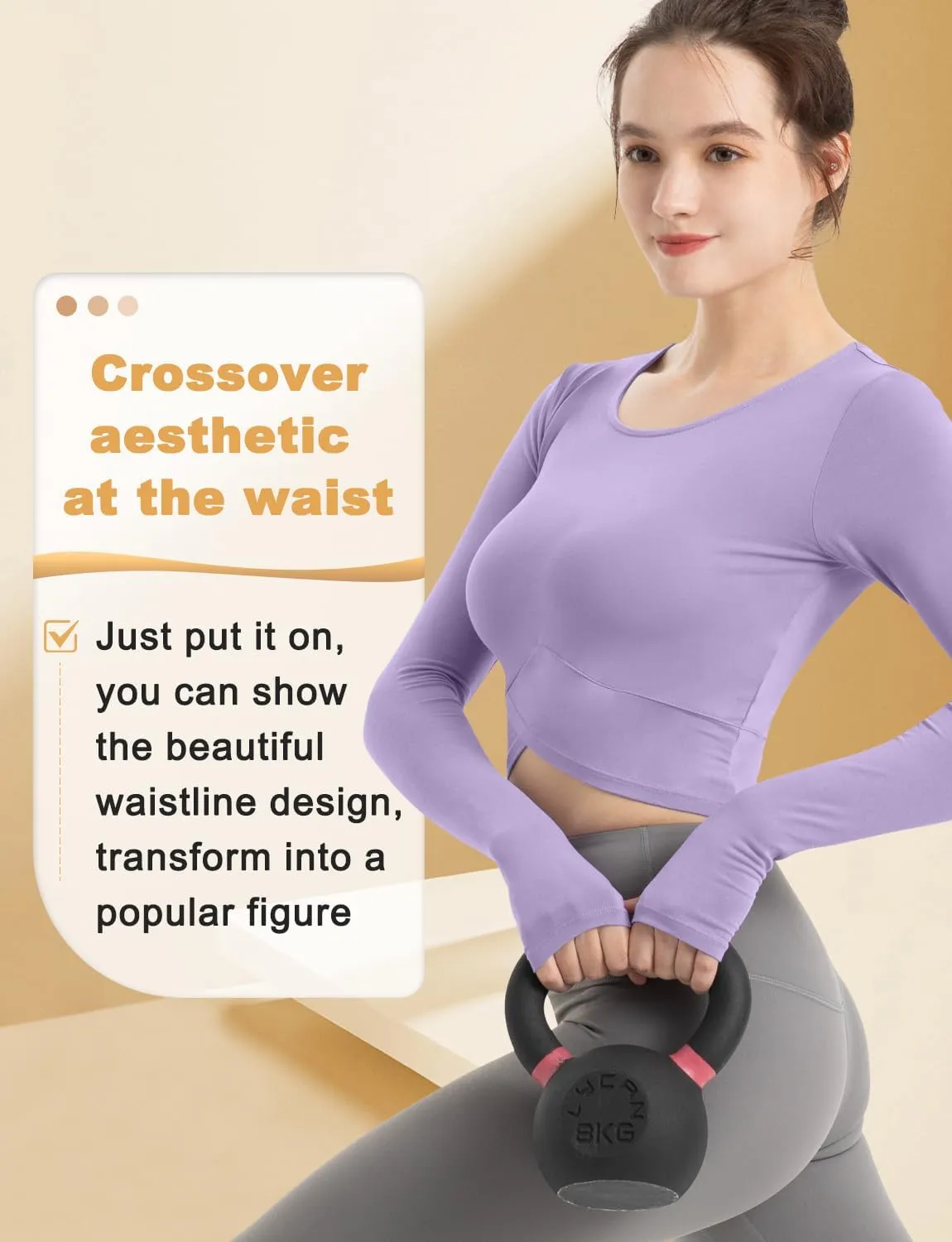 CHAMWEY Womens Workout T-Shirt Cropped Tops Crewneck Moisture Wicking Quick Dry Slim fit