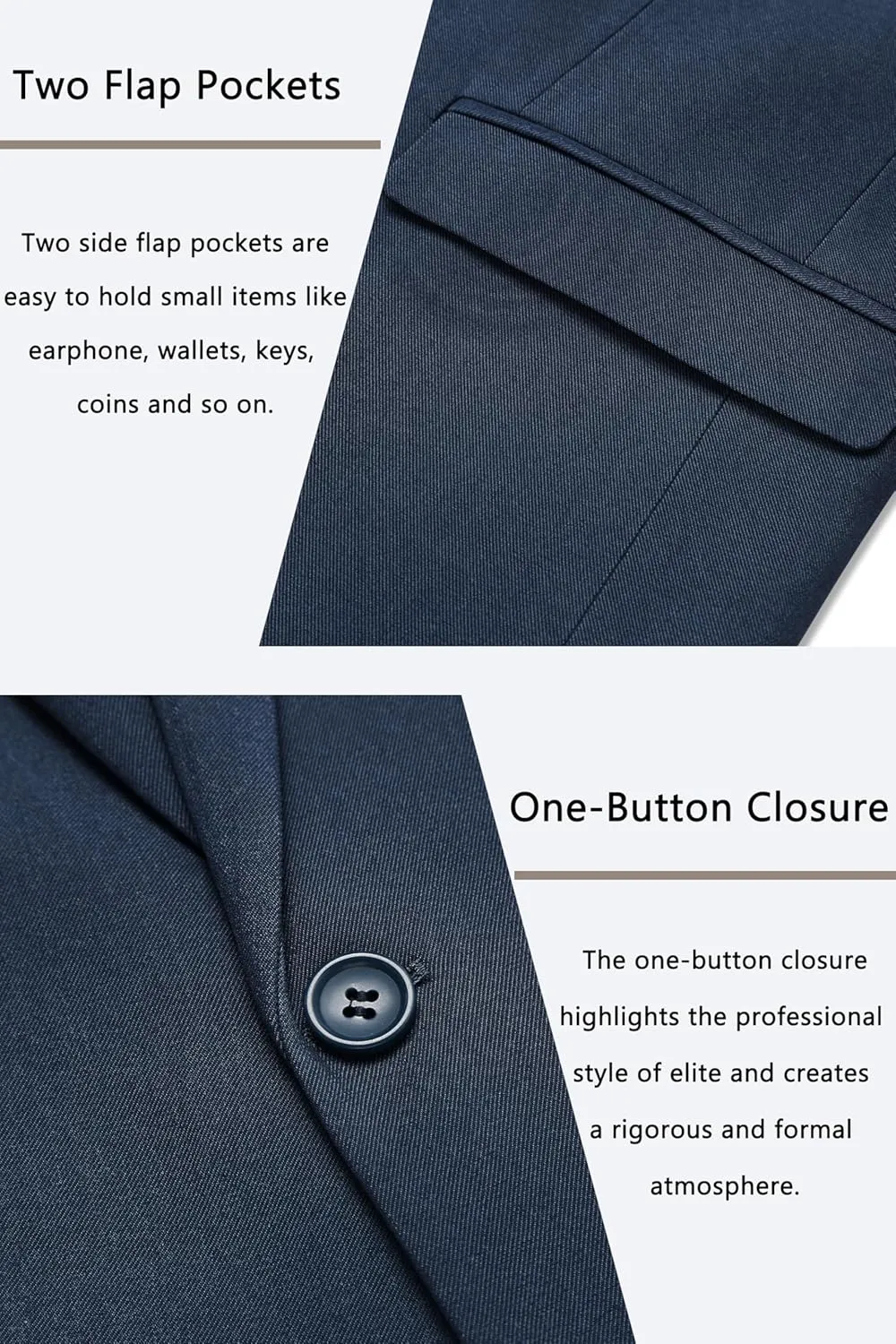 COOFANDY Men's Casual Blazer One Button Sport Coat Slim Fit Lightweight Suit Blazer Jacket