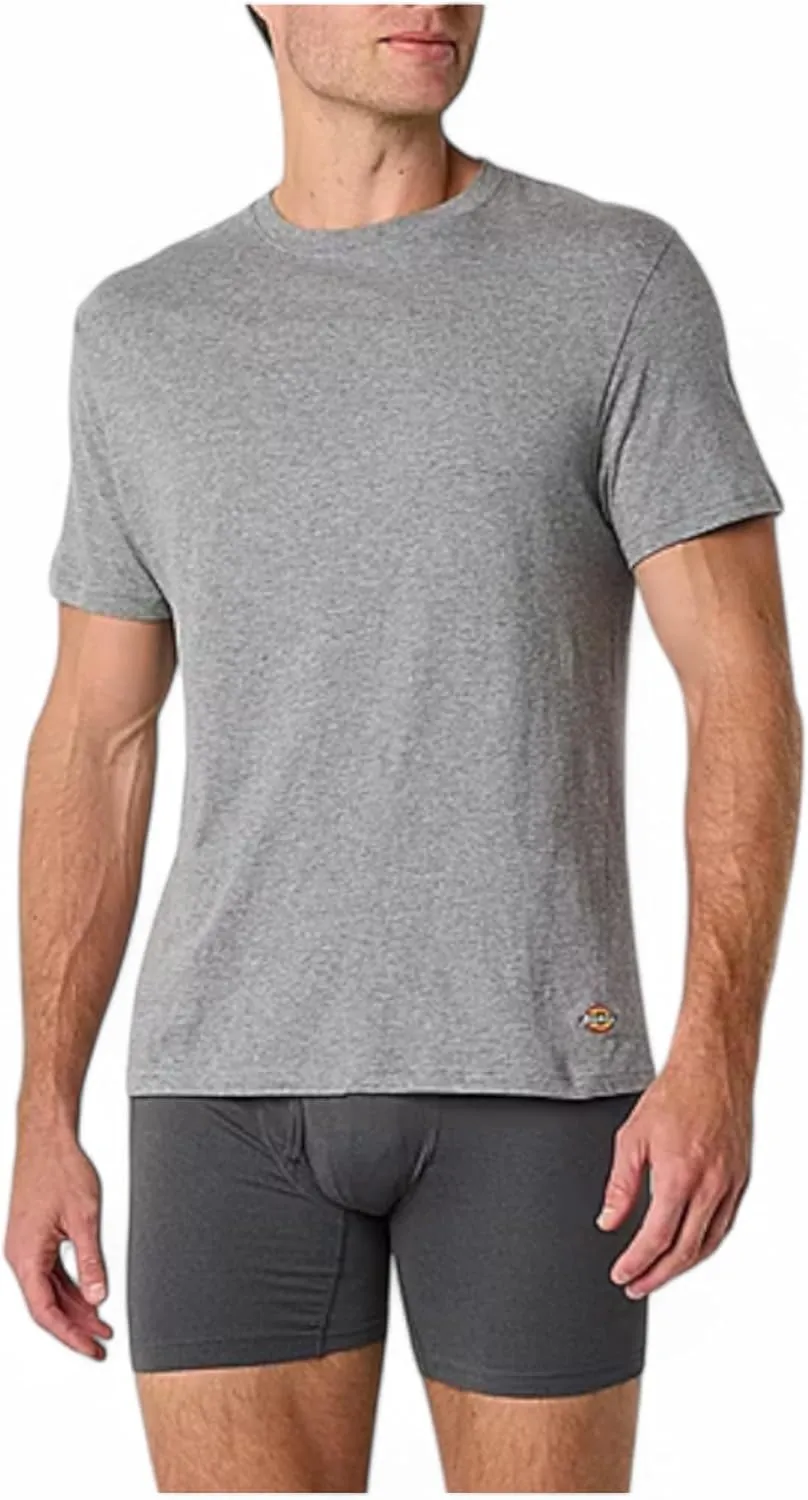 Dickies Mens Crew Neck Short Sleeve Undershirt 5 Pack