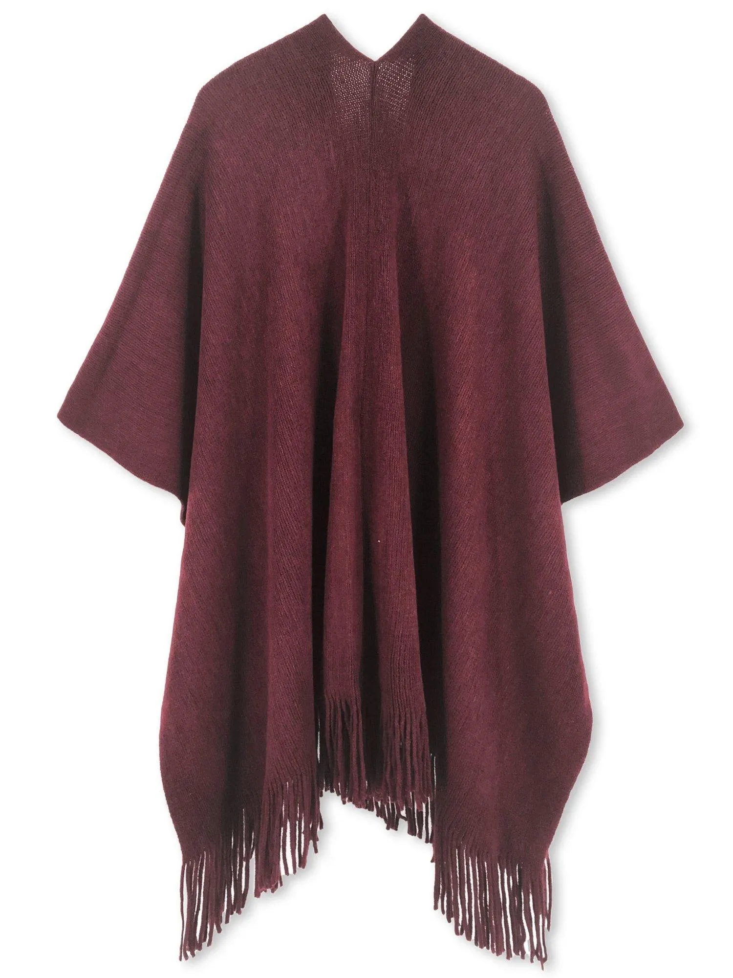 Fringe Knit Shawl Wrap