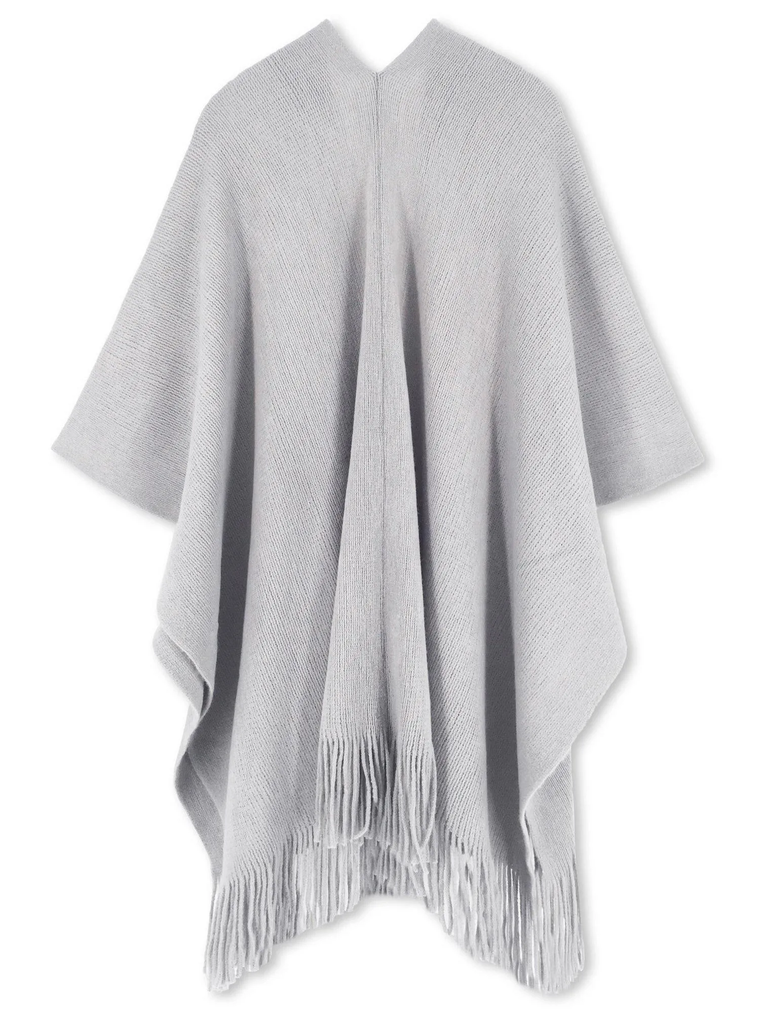 Fringe Knit Shawl Wrap