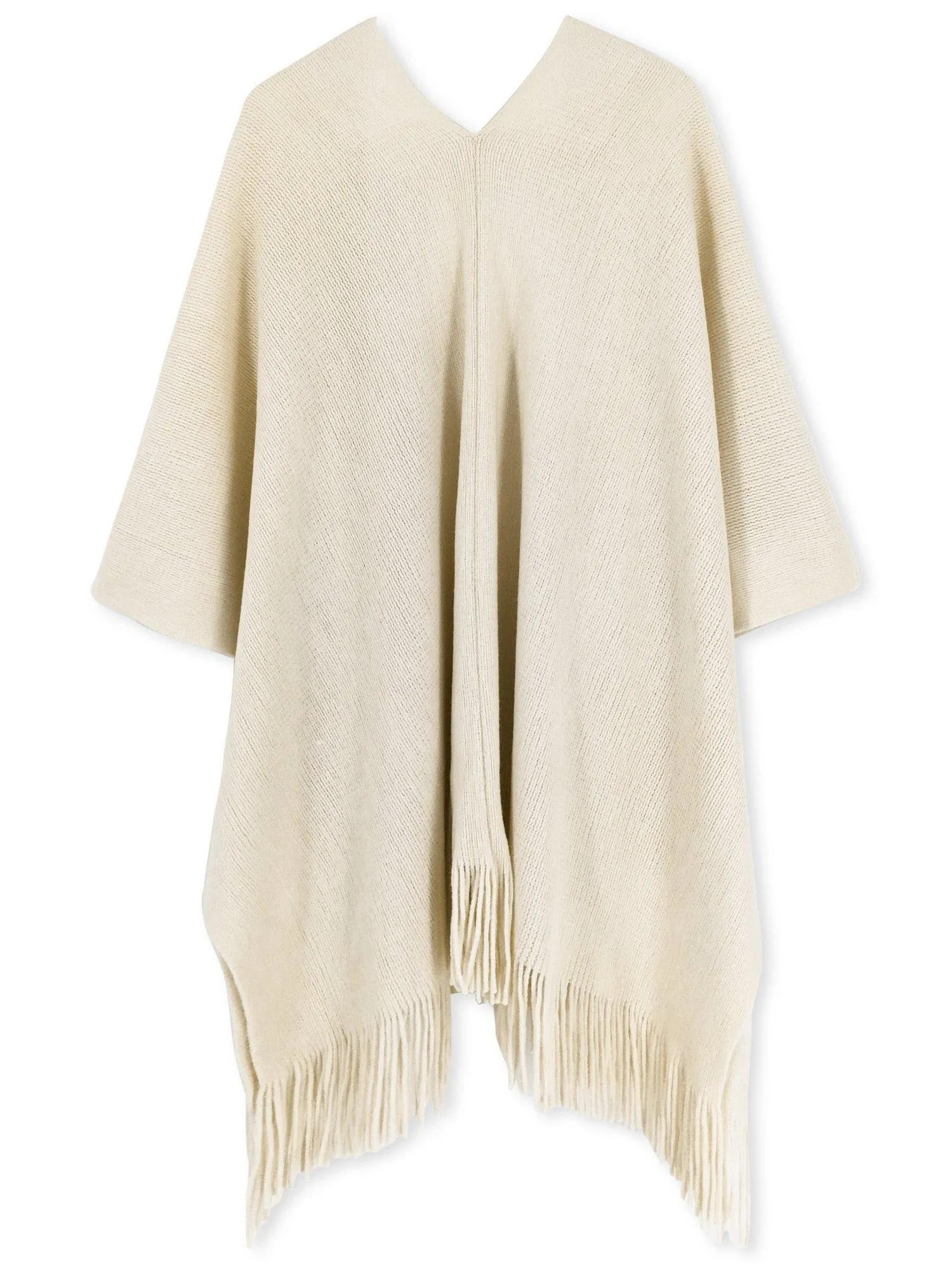 Fringe Knit Shawl Wrap