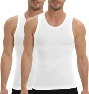 Gynecomastia Compression Shirt for Men, Slimming Tank Top Undershirts, Mens Body Shaper Vest