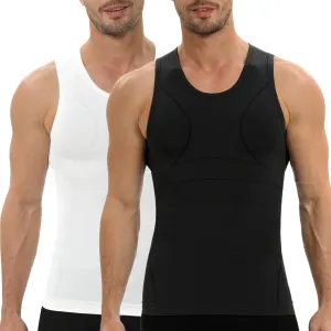 Gynecomastia Compression Shirt for Men, Slimming Tank Top Undershirts, Mens Body Shaper Vest