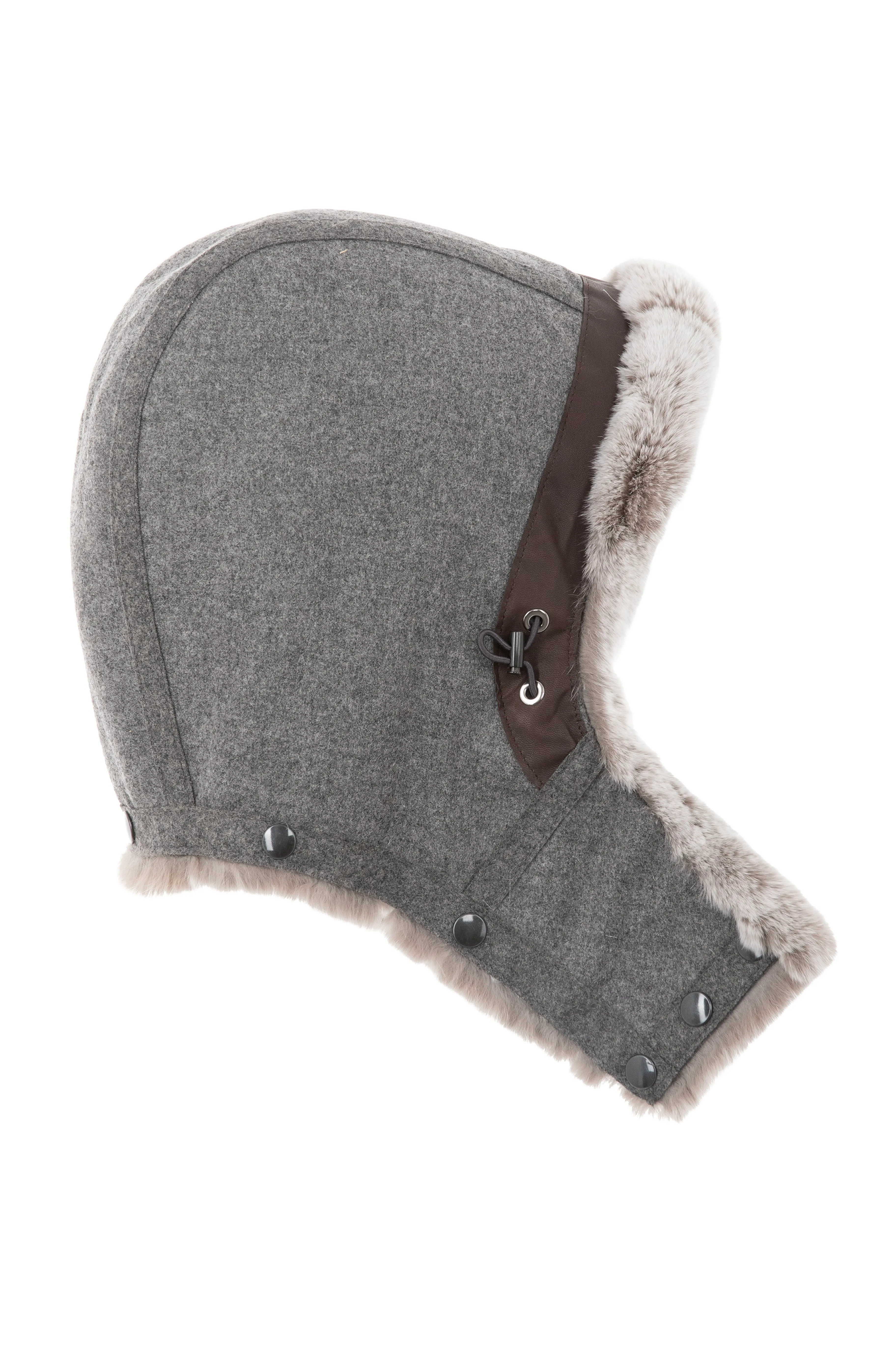 Kapuze Rexkanin - L - Darkflannel/Color
