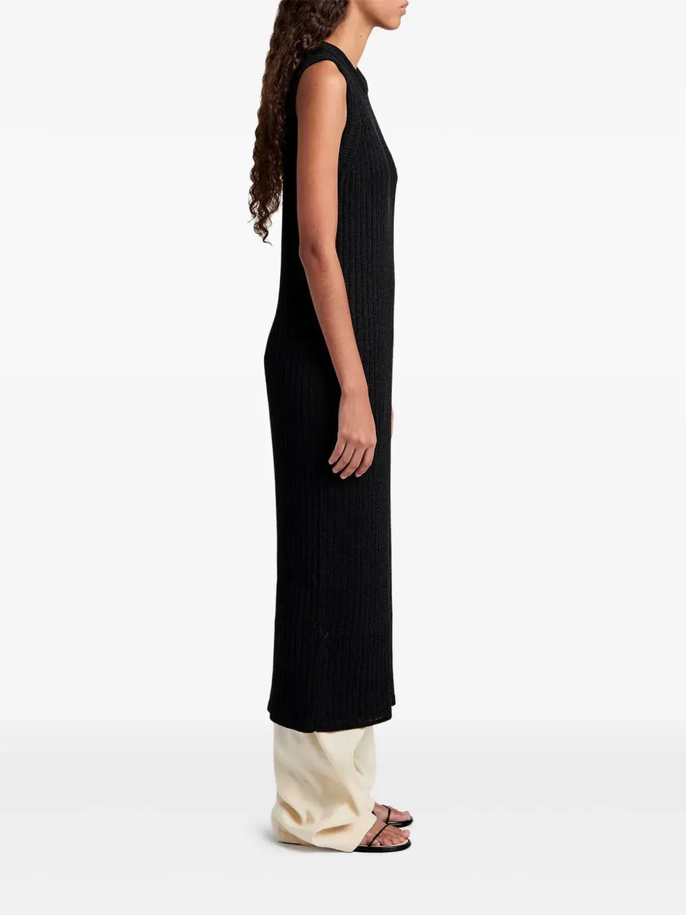 Leighton Knit Dress in Black