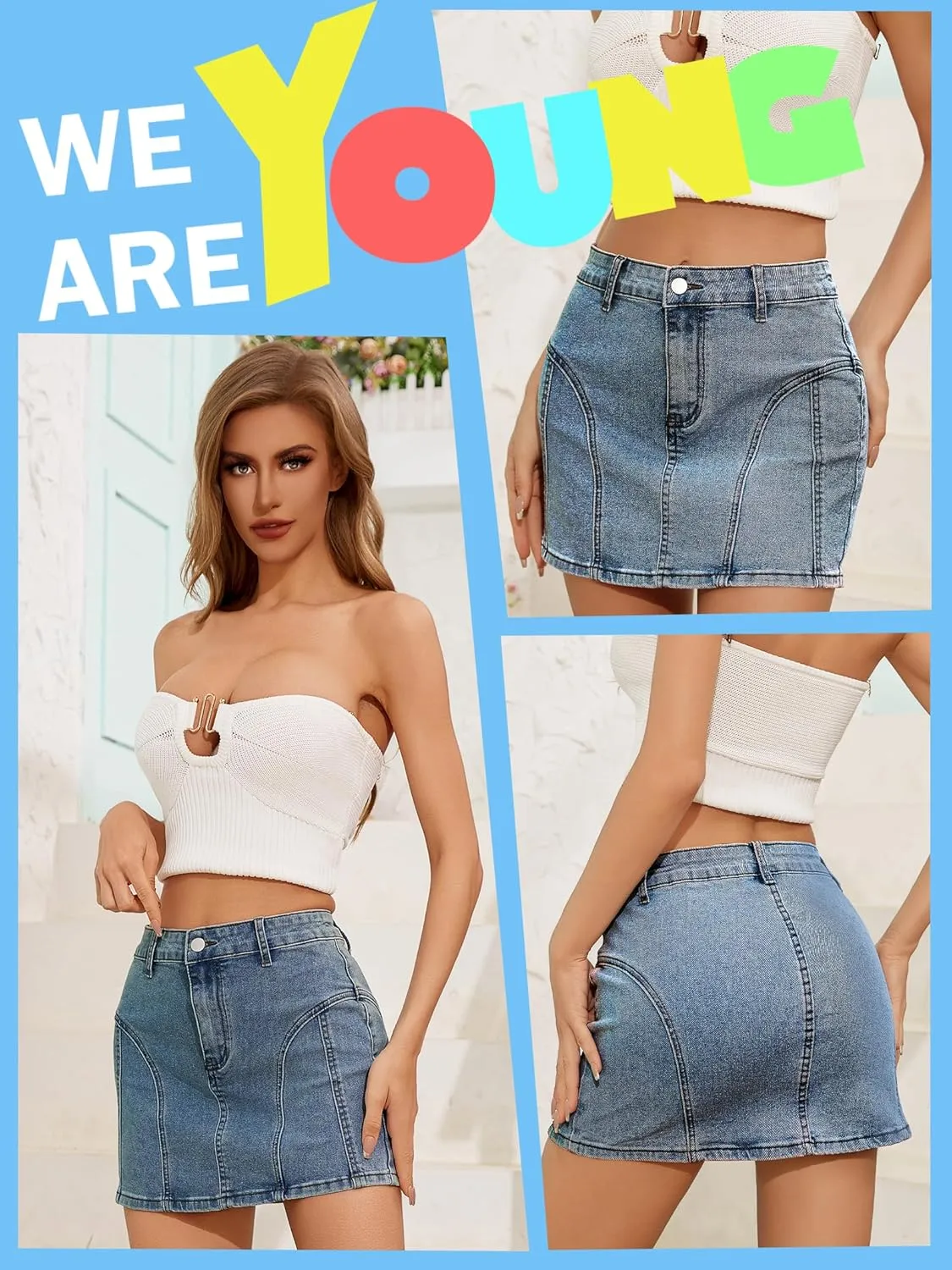 Low Waist Denim Skirt Y2k Cargo Skirt Suitable for Daily Leisure Travel Date Picnic Mini Jean Skirts for Women