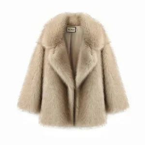 Luna Faux Fur Cropped Coat  Chic Winter Outerwear