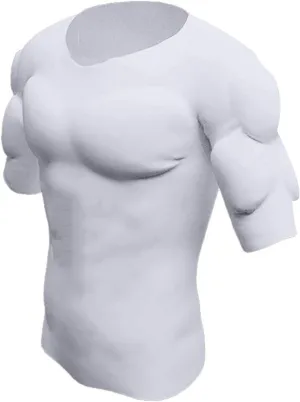 Men Padded Muscle Shirt Fake Chest Undershirts Enhancers Strong Shoulder Pads Underwear