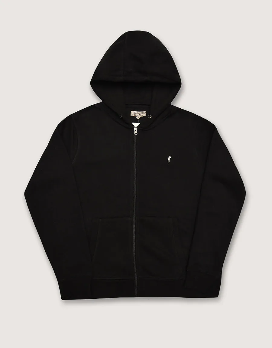 Men's Fleece Zipper Hoodie Black