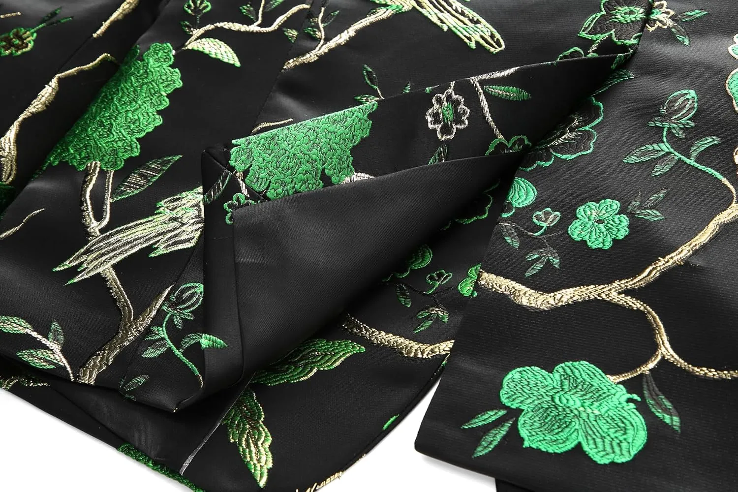 Mens Floral Suit Jacket Jacquard Paisley Luxury One Button Slim Fitted Business Wedding Tuxedo Suit Blazer Jacket