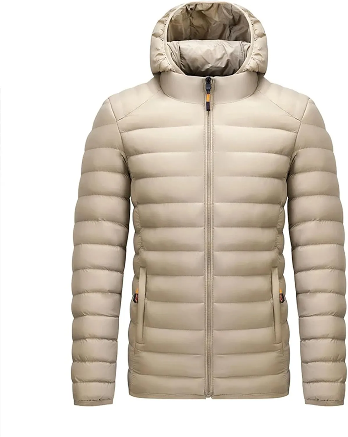 Men's Lightweight Packable Puffer Jacket Men Winter Warm Cotton Padded Outwear Casual Hooded Down Coats