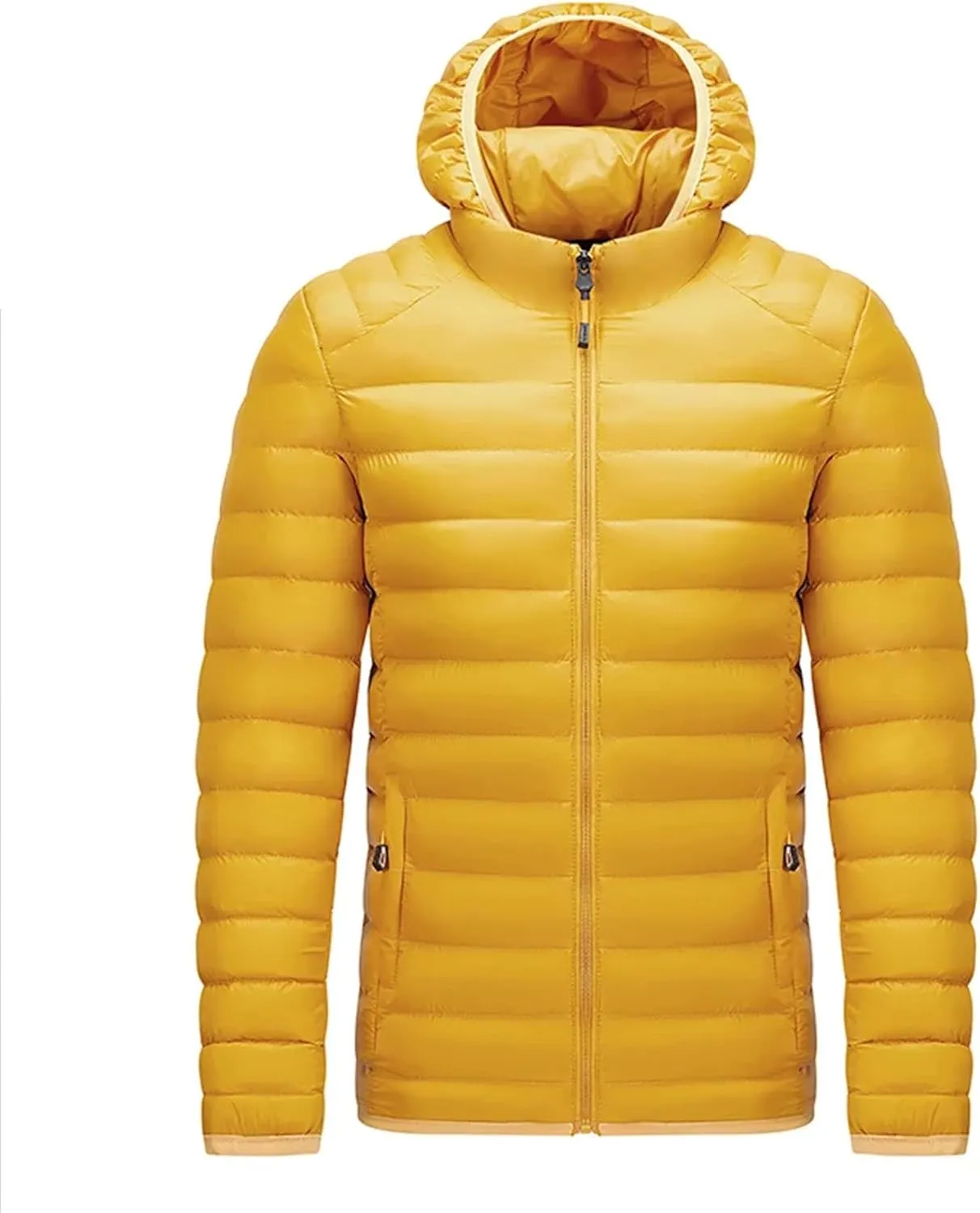 Men's Lightweight Packable Puffer Jacket Men Winter Warm Cotton Padded Outwear Casual Hooded Down Coats