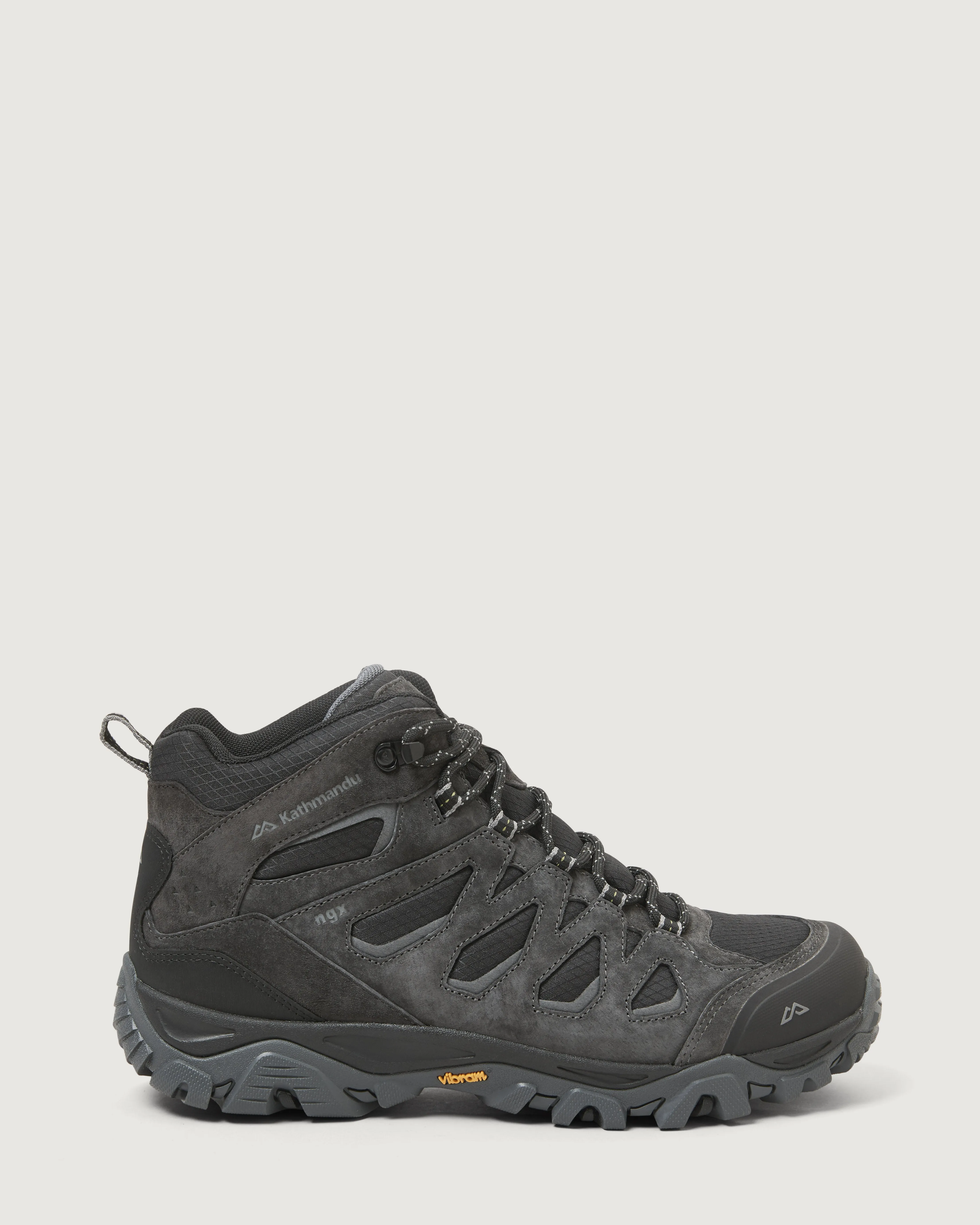 Men's Mornington Waterproof Mid Hiking Boots - Black/Black Sea