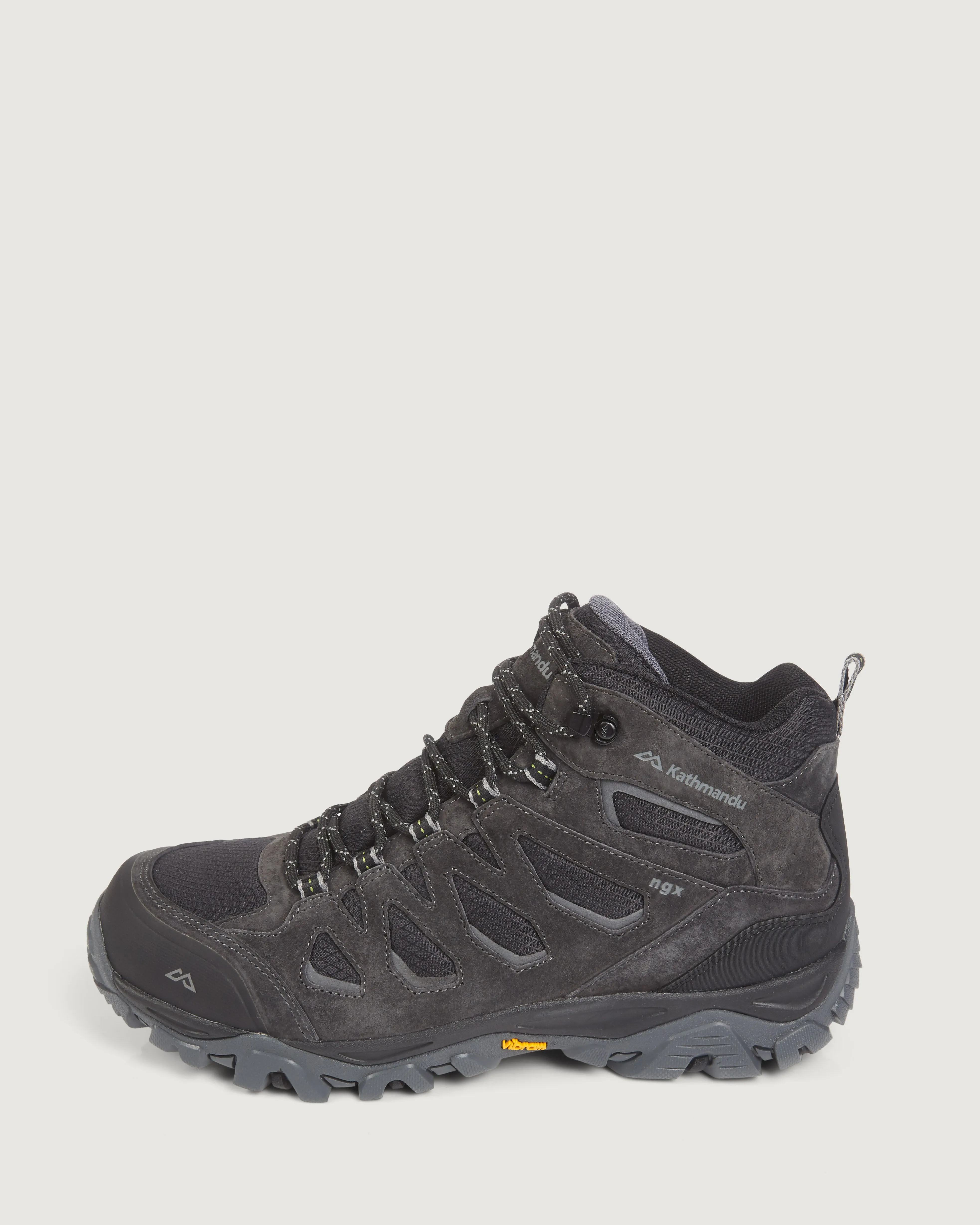 Men's Mornington Waterproof Mid Hiking Boots - Black/Black Sea