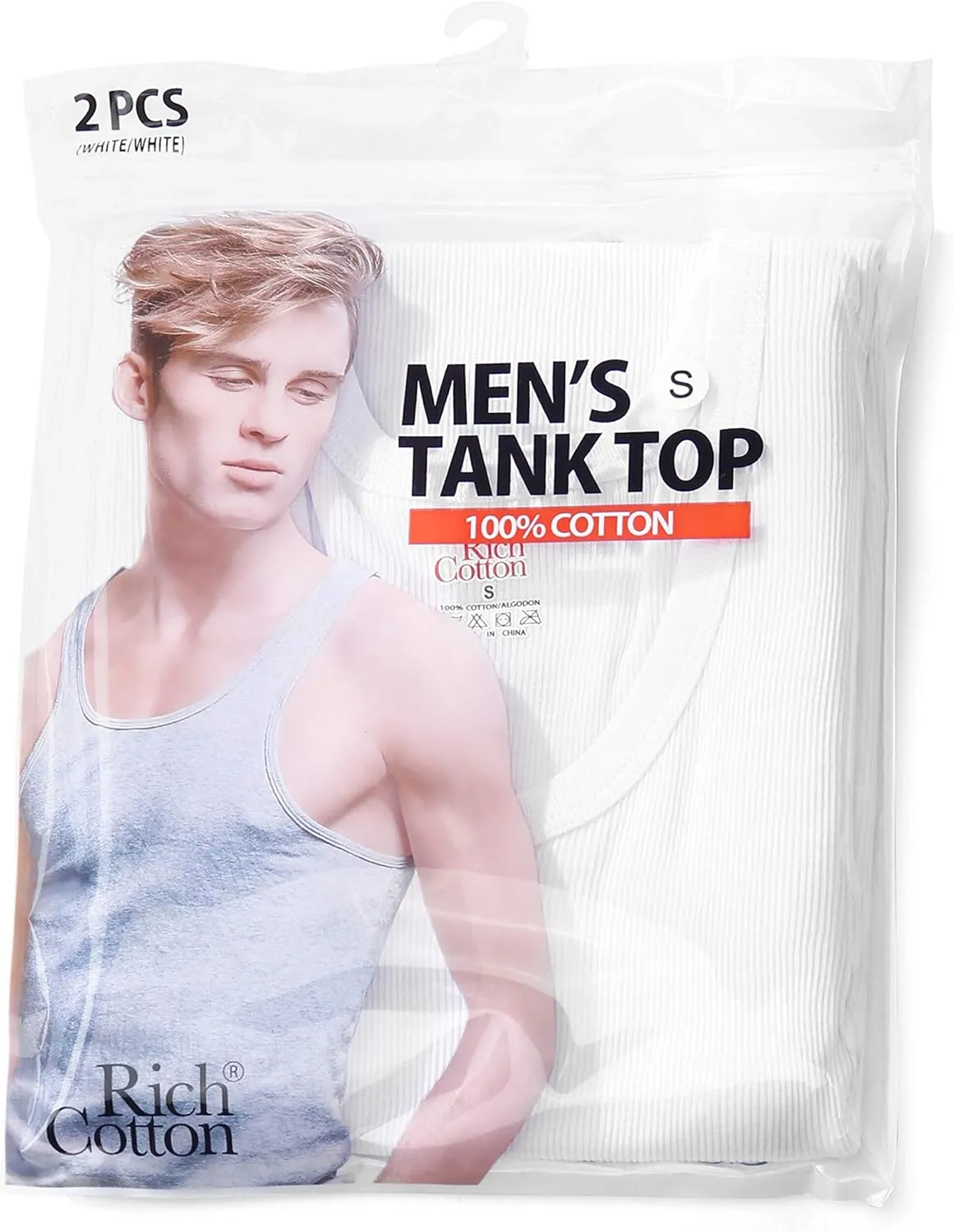 Men's Multi-Pack Ribbed Tank Tops A-Shirts - Sleeveless Workout Undershirts