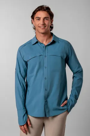 Men's Nassau Fishing Shirt | Blue Dusk