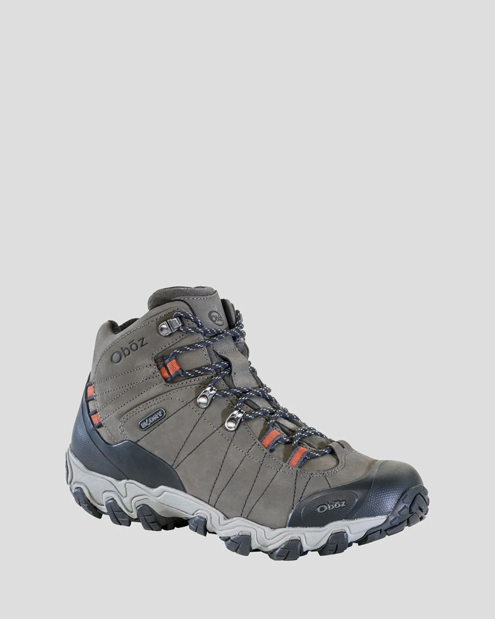 Men's Oboz Bridger Mid Hiking Boots - Wide  - Black Sea