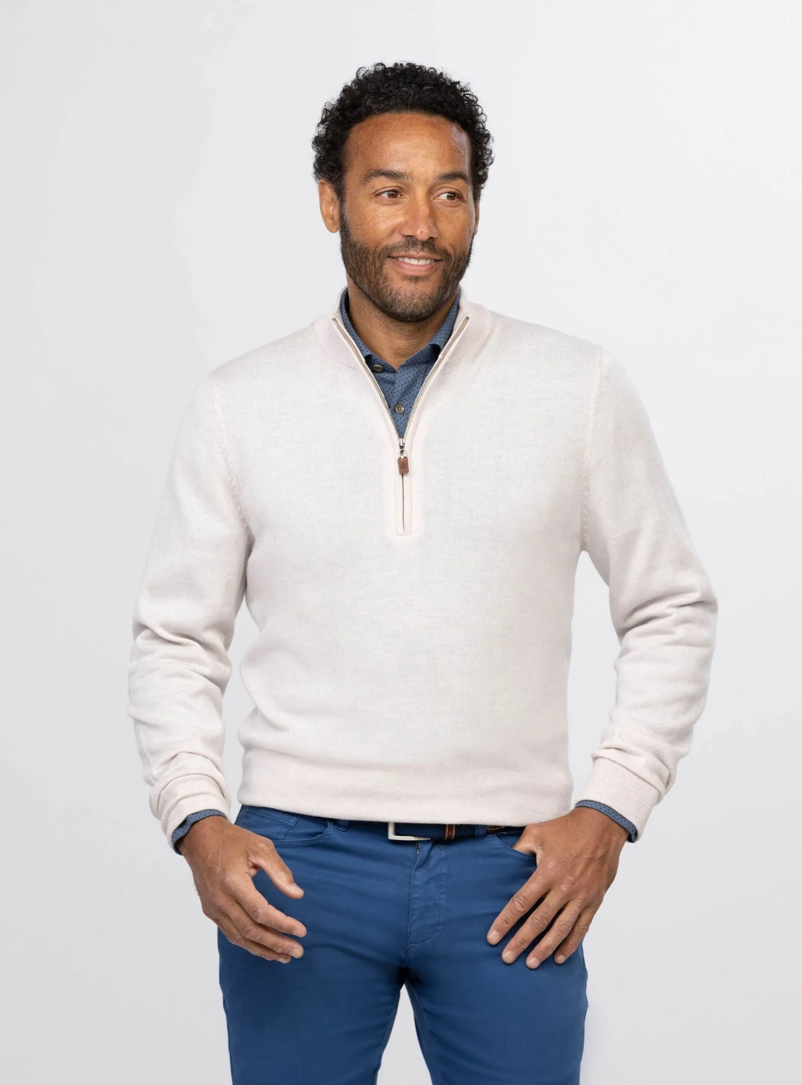 Merino Quarter-Zip Sweater - Closeout