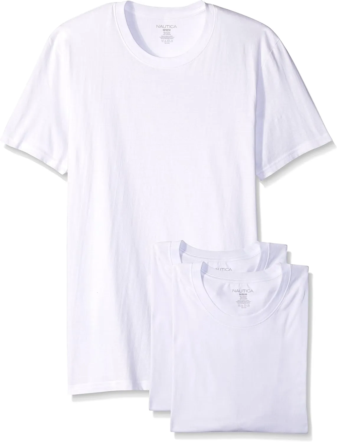 Nautica Men's Cotton Crew Neck Polo-Shirts-Multi Packs