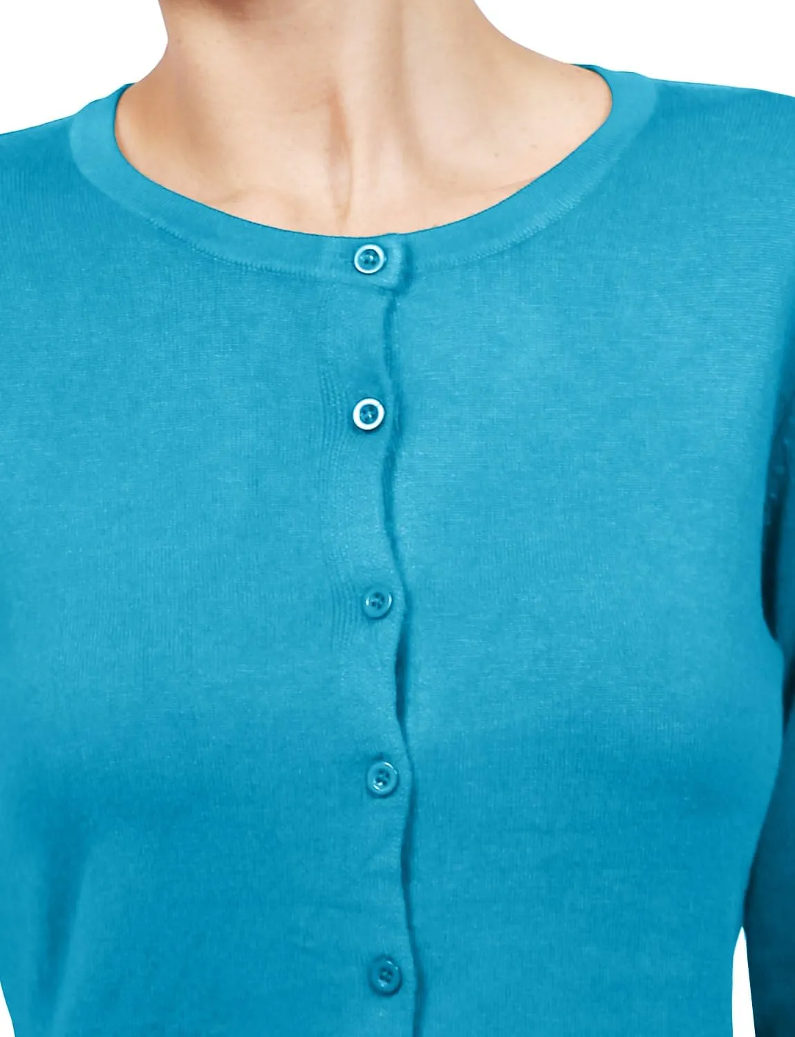 NE PEOPLE Women's Knit Cardigan  Long Sleeve Basic Button Down Crewneck Casual Stretch Sweater Knitted Ribbed Hem