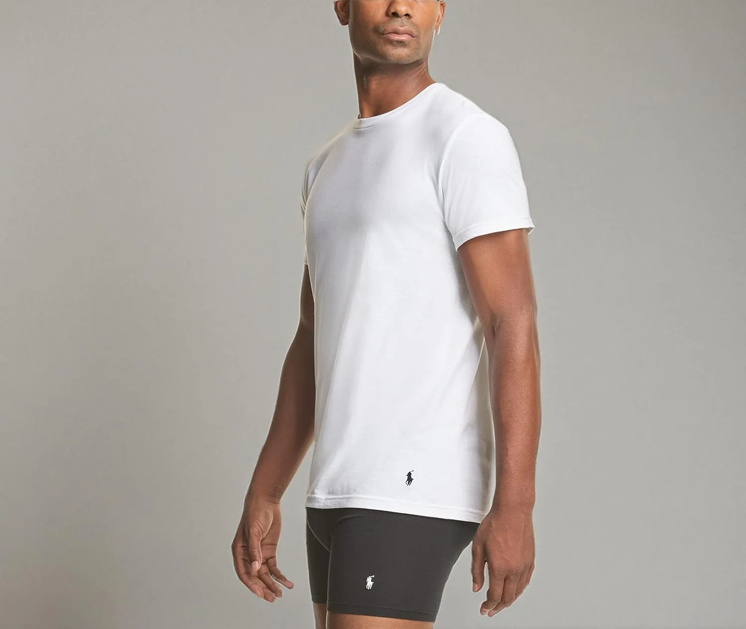 POLO Ralph Lauren Men's Classic Stretch Crew Undershirts Big & Tall 3-Pack