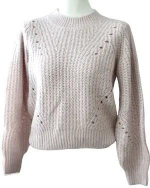 Soft Summer Pink Pointelle Sweater
