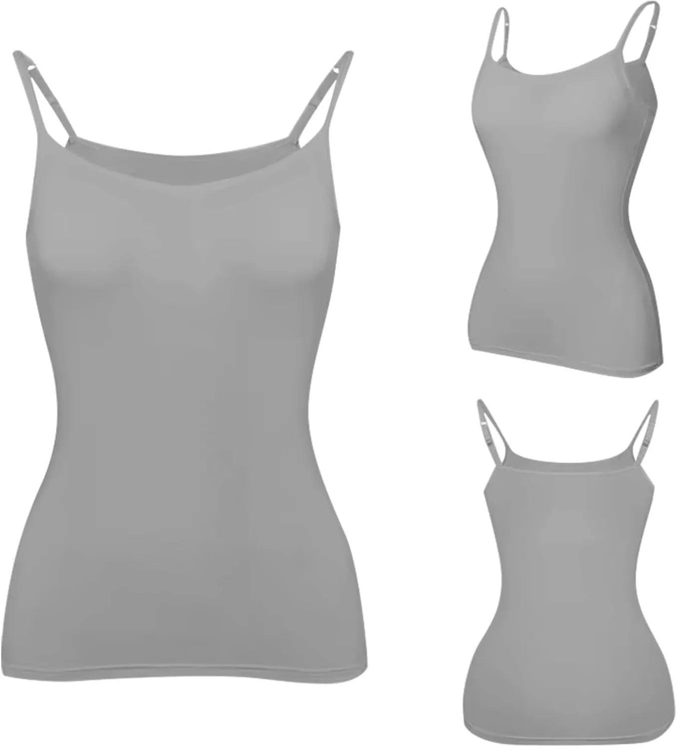Tank Top with Built in Bra for Women Wide Strap Workout Lingerie Camisoles Slim Fit Basic Athletic Shelf Bra