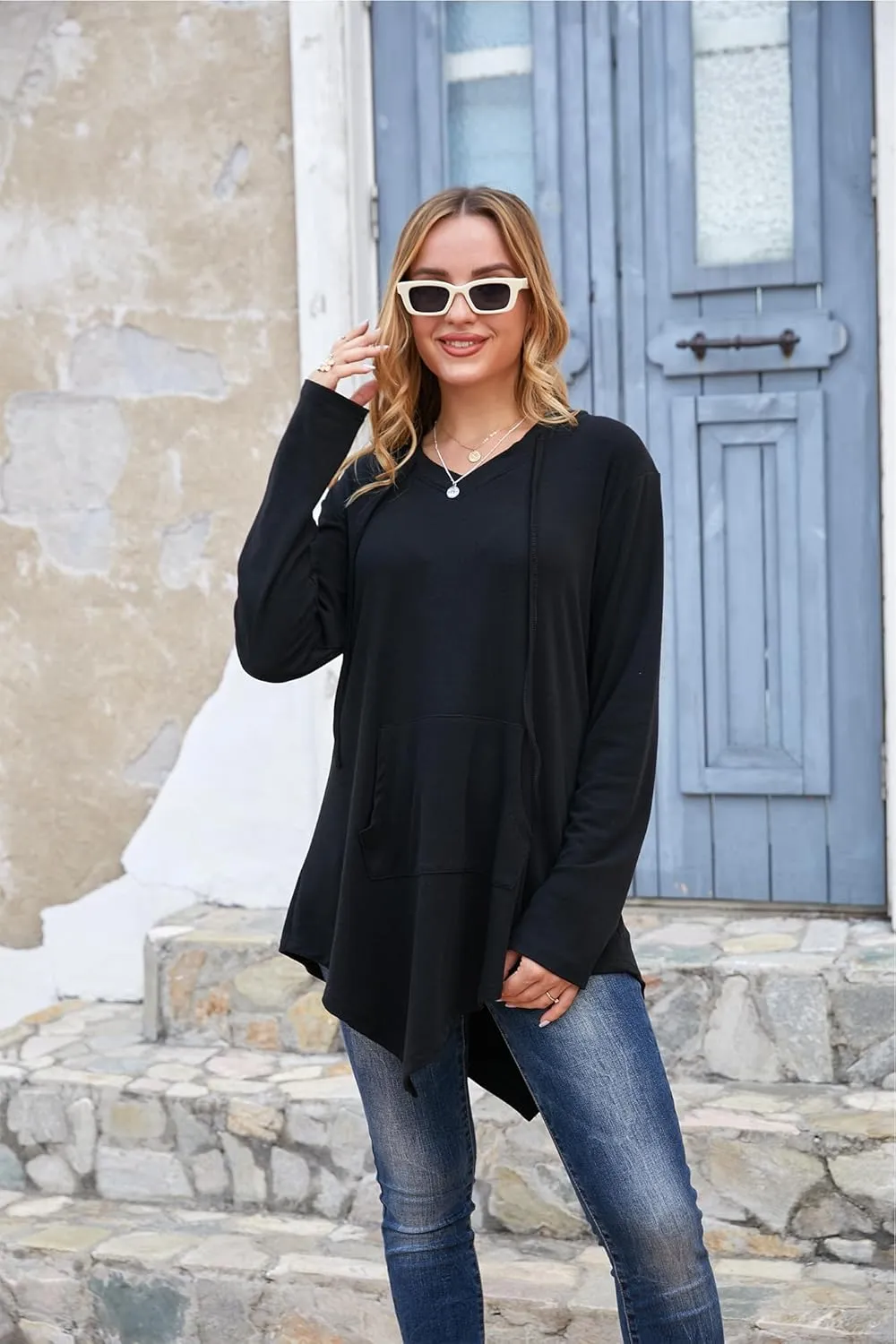 Tencole Womens Hoodies Pullover Sweatshirts Long Sleeve Tops Casual Tunic with Pocket