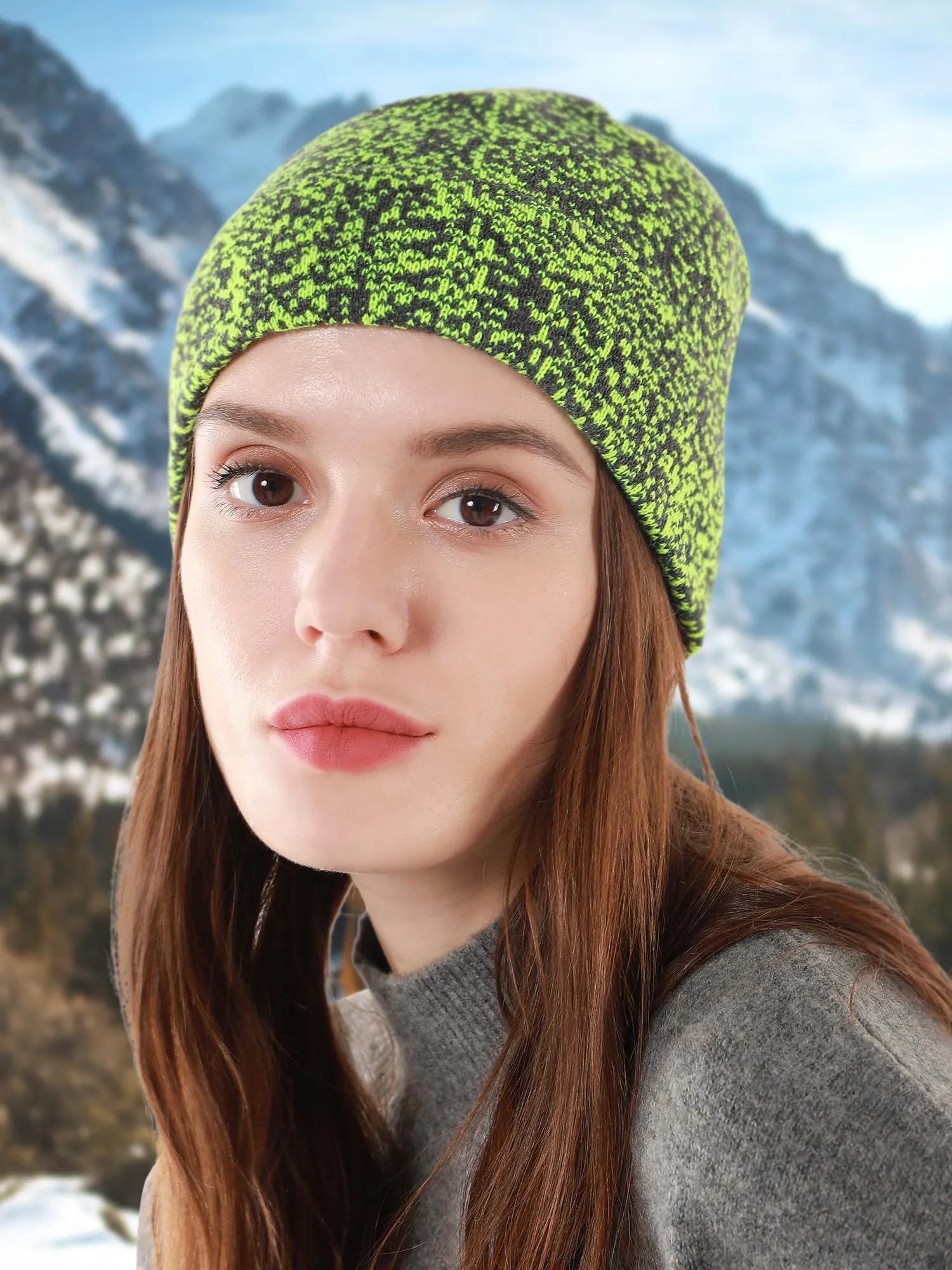 Unisex Slouchy Soft Thick Knit Beanie Hat