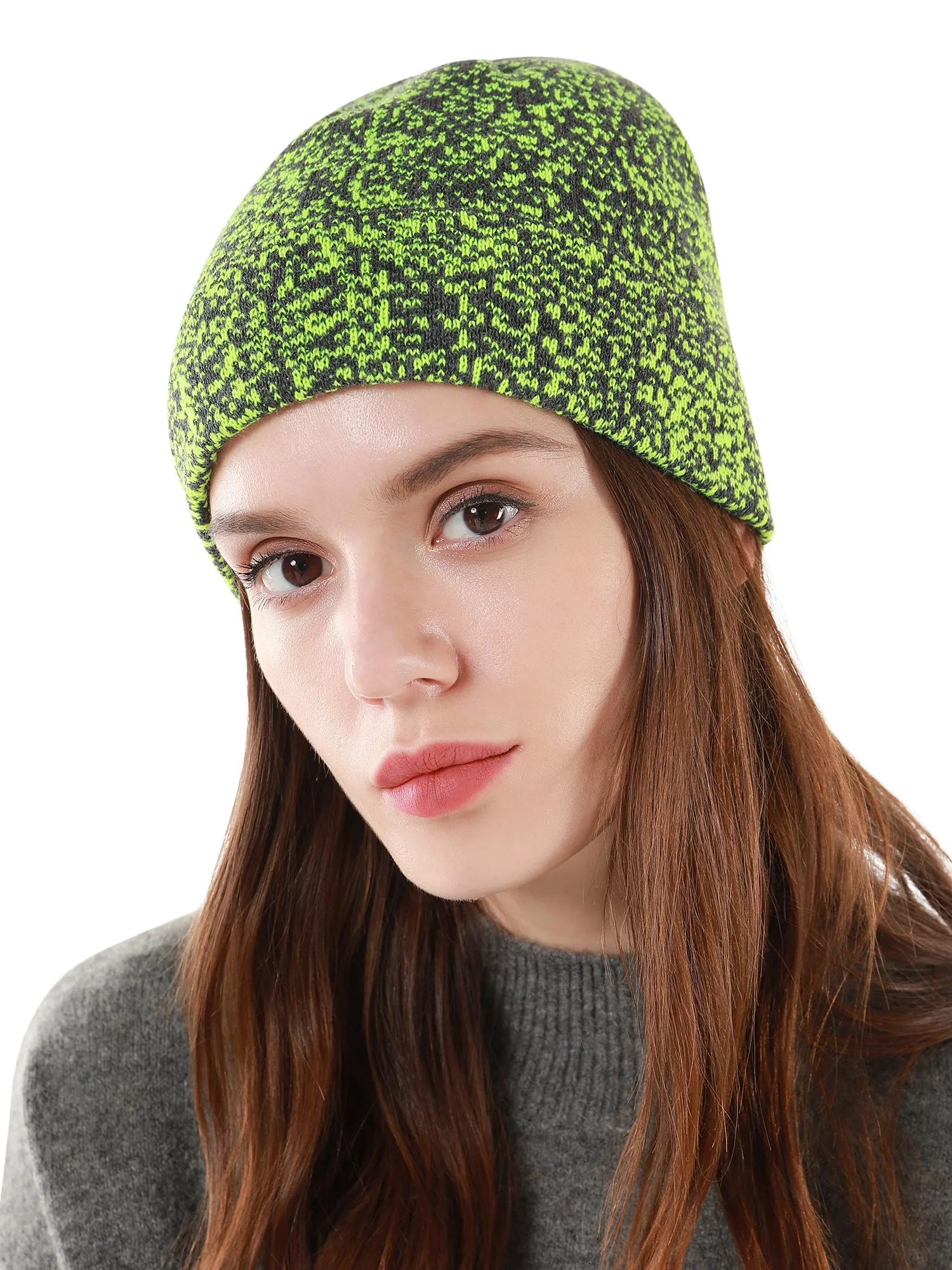 Unisex Slouchy Soft Thick Knit Beanie Hat