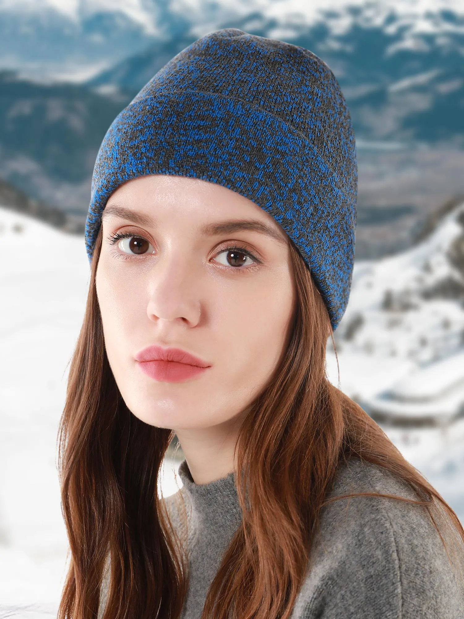 Unisex Slouchy Soft Thick Knit Beanie Hat