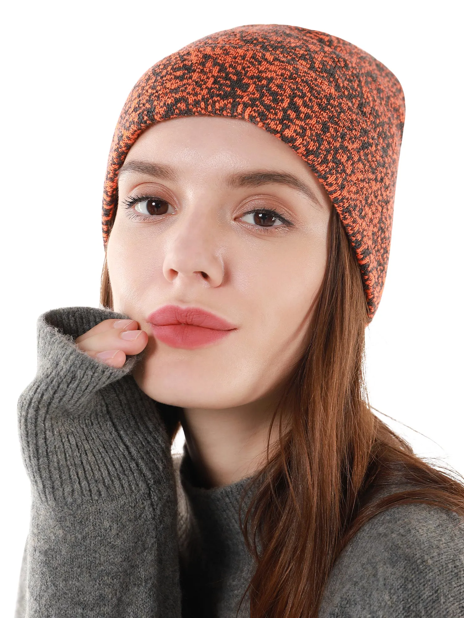 Unisex Slouchy Soft Thick Knit Beanie Hat