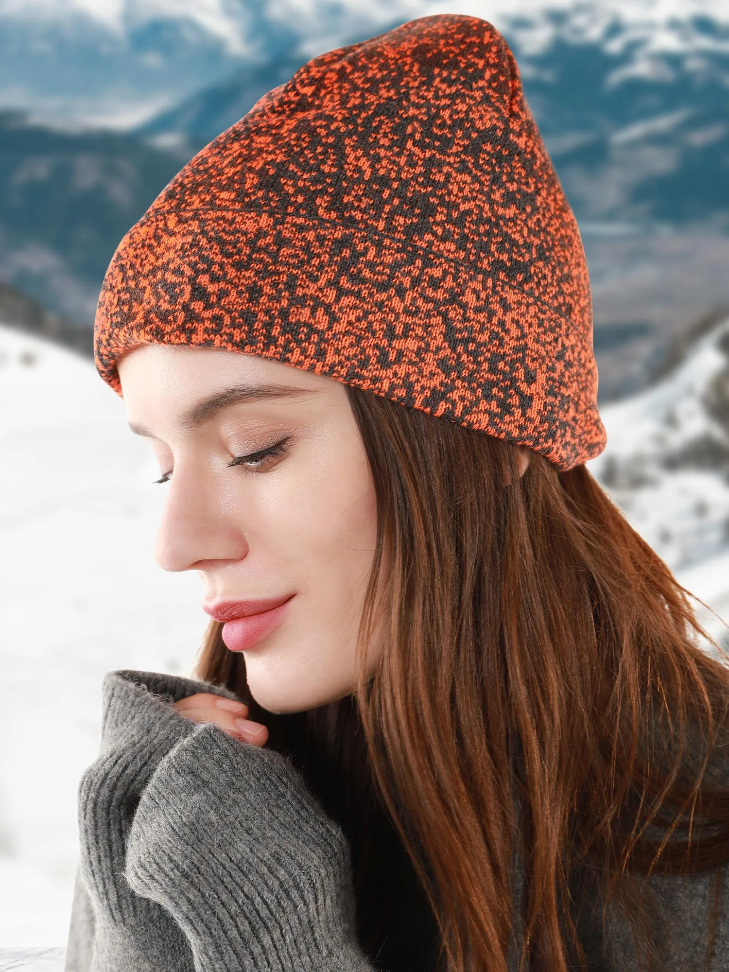 Unisex Slouchy Soft Thick Knit Beanie Hat