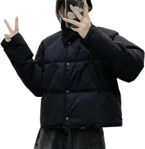 Women Parkas Short Coats Female Parka Warm Thicken Jacket Loose Cotton Padded Outwear