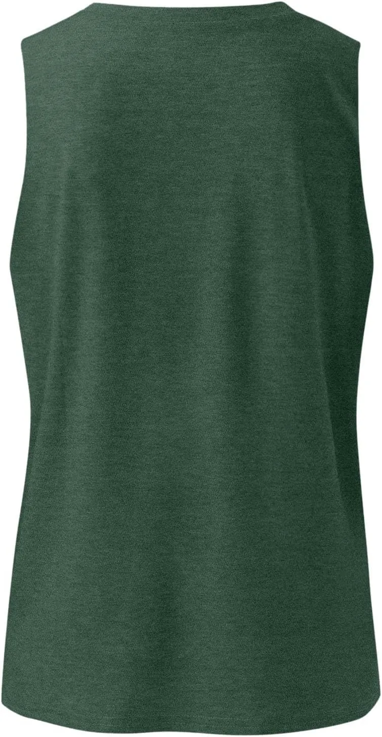 Women Tank Tops V Neck Sleeveless Stretch Cami T Shirts Loose Fit Summer Vacation 2025 Trendy Outfits