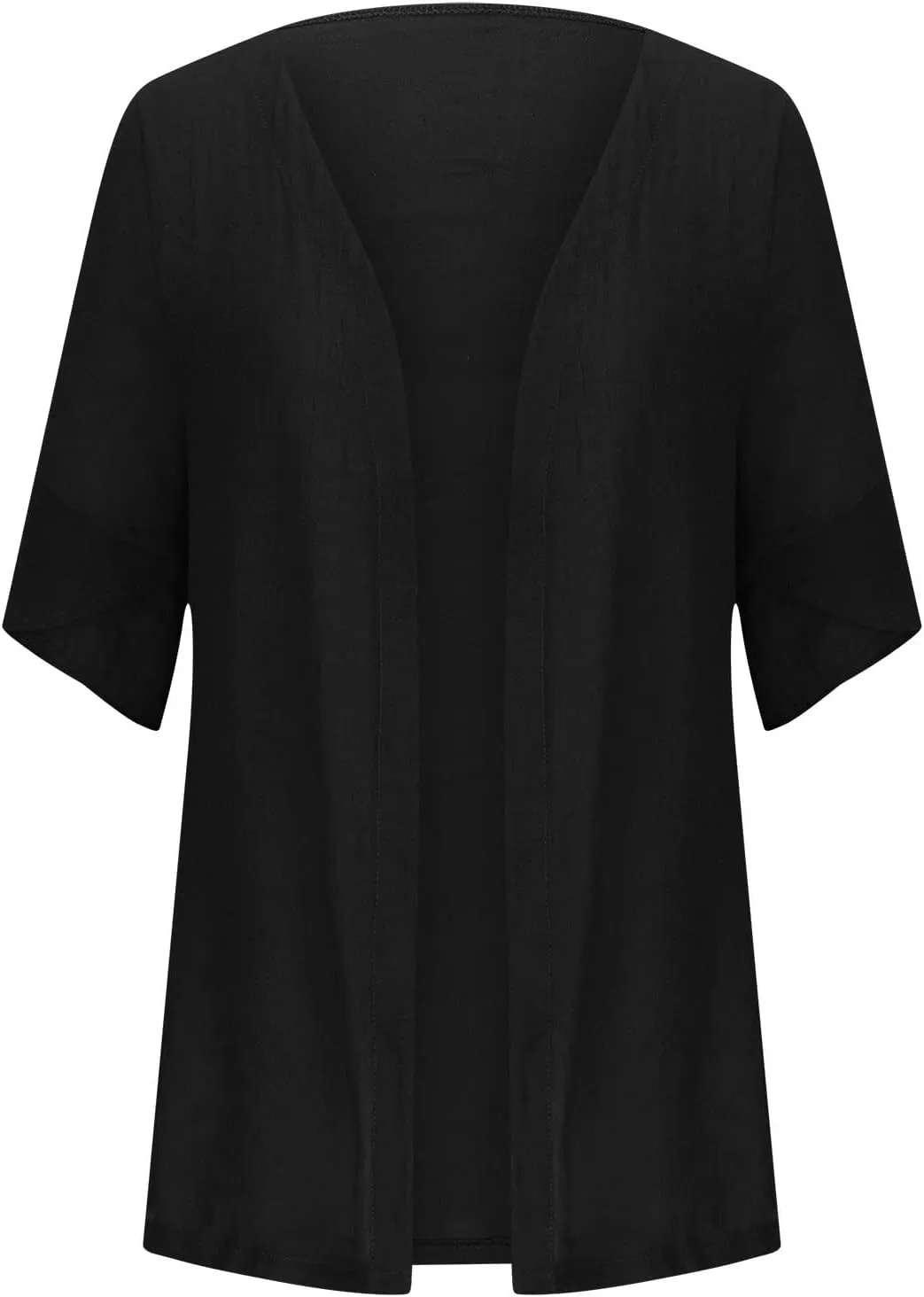 Women's 3/4 Sleeve Cardigans Lightweight Open Front Cardigan for Women Blouses for Women Dressy Casual